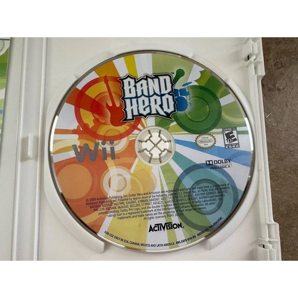 Band Hero Nintendo Wii Complete with Manual 65 Songs Disc